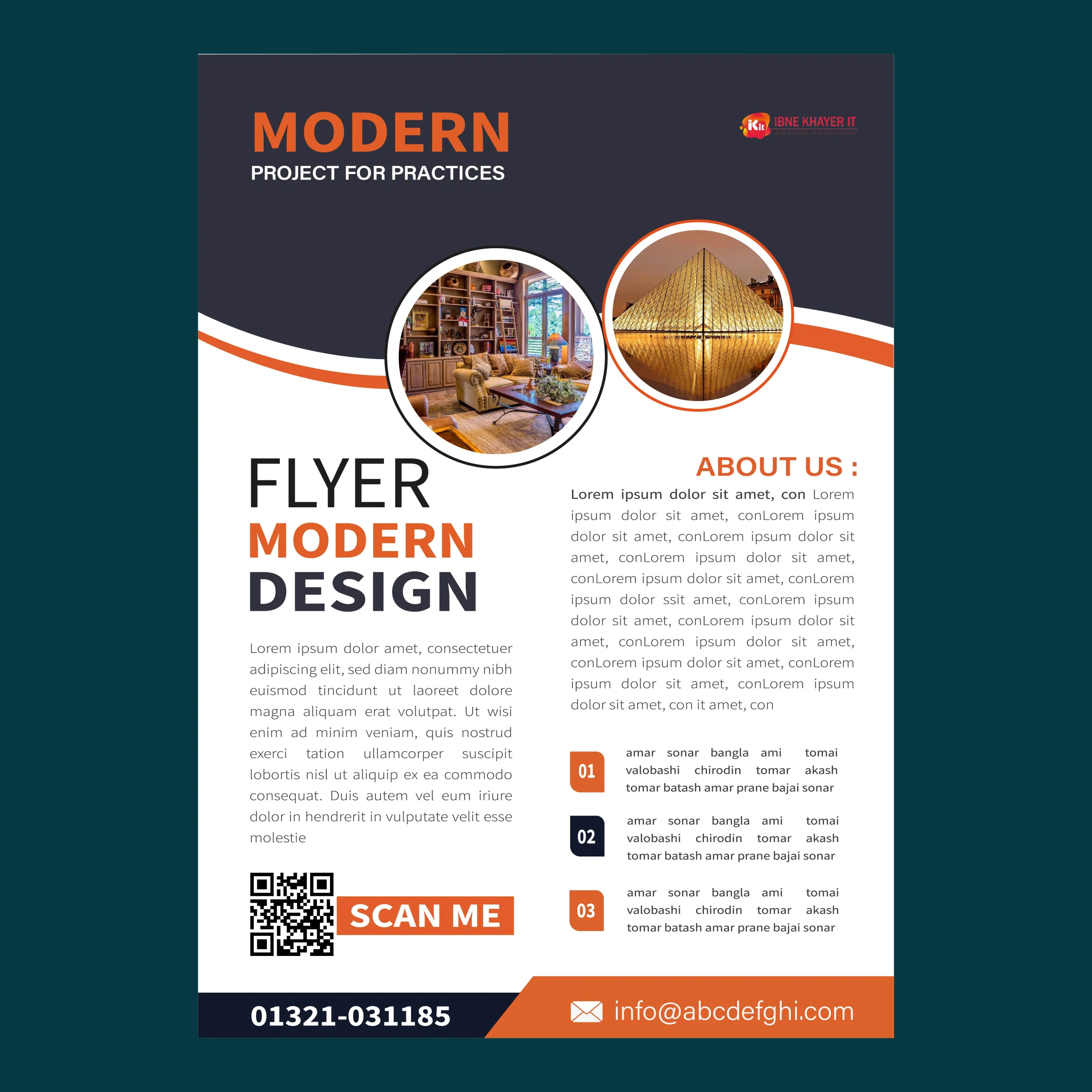 Professional Modern Flyer Design Service by Government Certified Designer Abdur Rahim Antor
